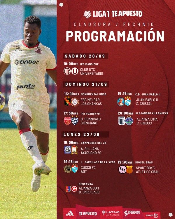 Calendario Jornada 10